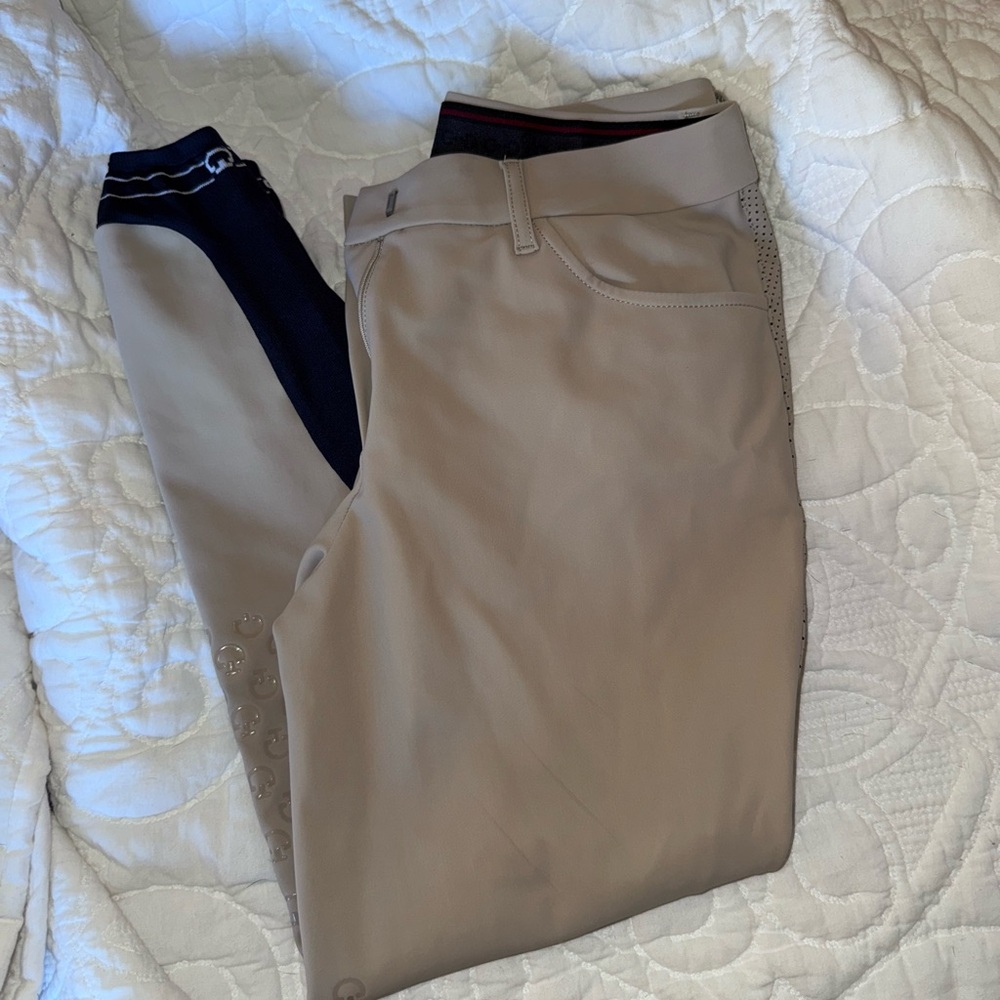 Cavalleria Toscana beige perforated breeches size 42
